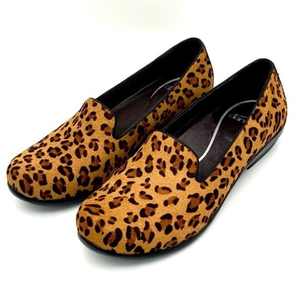 Dansko Olivia Calf Hair Leopard Print Slip On Loafer Flats, Size 37 | 6.5-7 NWT - Picture 7 of 16